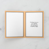 Carte Un oncle d'anniversaire personnalisé moderne (Intérieur)