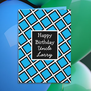 Carte Un oncle d'anniversaire personnalisé moderne