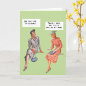 Carte Un os de jogging ? (Fleur jaune)