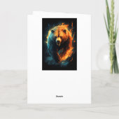 Carte Un Ours Fierce Fierté Joyeux Anniversaire Nom (Dos)