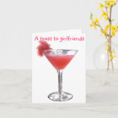 Carte Un pain grillé aux amies et à l'amitié (Fleur jaune)