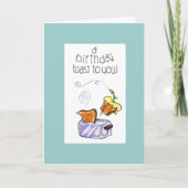 Carte "un pain grillé d'anniversaire à vous " (Devant)