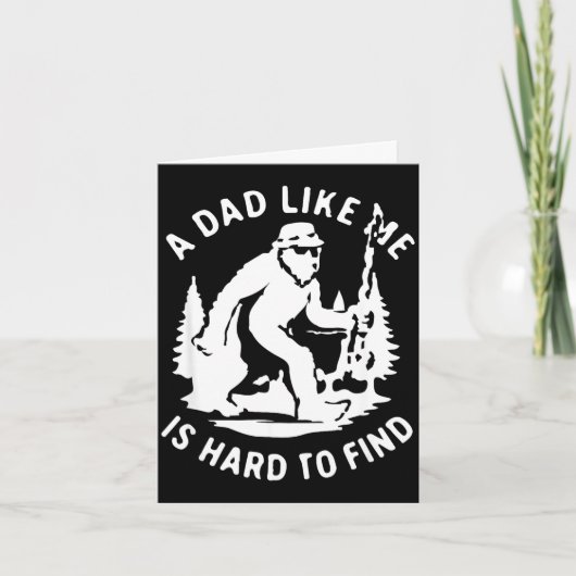Carte Un papa comme est difficile à trouver drôle pêche  (Devant)