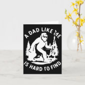 Carte Un papa comme est difficile à trouver drôle pêche  (Fleur jaune)