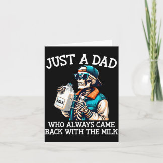 Carte Un papa qui est revenu avec le lait pour la fête d