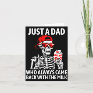 Carte Un papa qui est revenu avec le lait pour la fête d