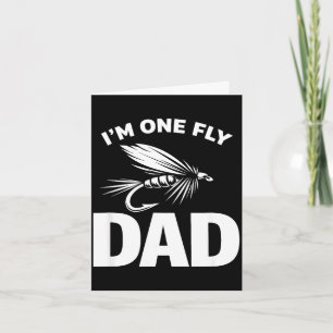 Carte Un papa volant drôle pêche minimaliste fête des pè
