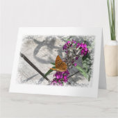 Carte Un papillon jaune (Devant)