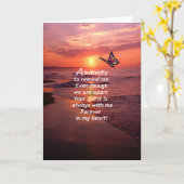 Carte Un papillon pour me rappeler (Fleur jaune)