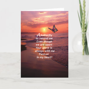 Carte Un papillon pour me rappeler
