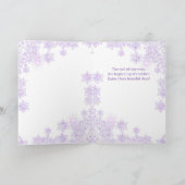 Carte Un paradis violet et neige (Intérieur)