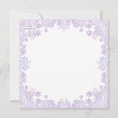 Carte Un paradis violet & neige (Dos)