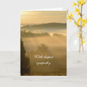 Carte Un paysage de l'aube éthérée sympathie (Fleur jaune)