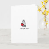 Carte Un petit amour (Fleur jaune)