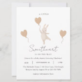 Carte Un petit amour est sur le Baby shower Way (Devant)