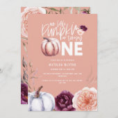 Carte Un petit automne citrouille 1er anniversaire (Devant / Derrière)