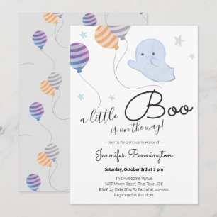 Carte Un Petit Baby shower Boo