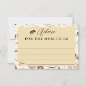 Carte Un petit Baby shower de miel conseil pour maman Ca (Devant)