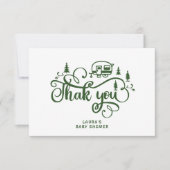 Carte Un petit camper est sur le chemin du Baby shower M (Devant)