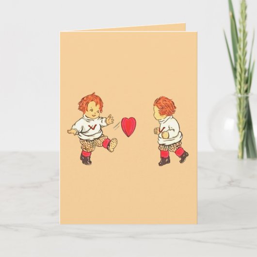 Carte Un petit jeu d'amour à l'ancienne Saint-Valentin (Devant)