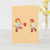 Carte Un petit jeu d'amour à l'ancienne Saint-Valentin (Fleur jaune)