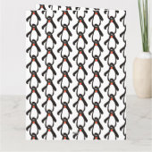 Carte Un petit oiseau m'a dit Penguins Joyeux Anniversai (Dos)