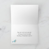 Carte Un petit oiseau m'a dit sous le temps (Intérieur)