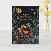 Carte Un petit rappel tranquille que vous êtes aimé (Fleur jaune)
