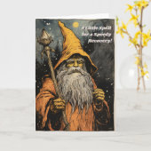 Carte Un petit sort pour un prompt rétablissement ! Inté (Fleur jaune)