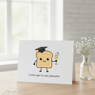Carte Un petit toast à votre remise de diplôme Joli jeu