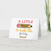 Carte un peu drôle de retour à l'école (Devant)