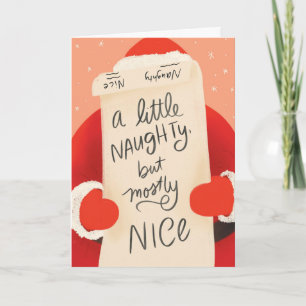 Carte Un Peu Fou, Mais Surtout Nice" Père Noël Holiday