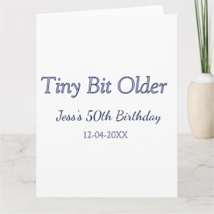 Carte un peu plus âgé 50e anniversaire pastel violet mod