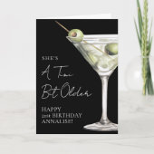 Carte Un peu plus âgé Martini Joyeux Anniversaire (Devant)