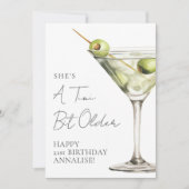 Carte Un peu plus âgé Martini Joyeux Anniversaire (Devant)
