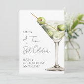 Carte Un peu plus âgé Martini Joyeux Anniversaire (Debout devant)
