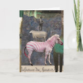 Carte Un peu tordu, collage de Digitals, anniversaire (Devant)