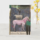 Carte Un peu tordu, collage de Digitals, anniversaire (Fleur jaune)