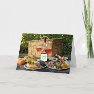 CARTE UN PIQUE-NIQUE ROMANTIQUE POUR DERNIER UNE VIE À L