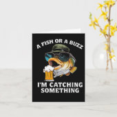 Carte Un Poisson Ou Un Buzz Im Catching Soing (Fleur jaune)