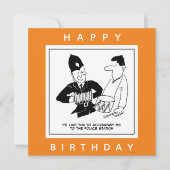 Carte Un policier demande à l'homme de l'accompagner  C (Devant)