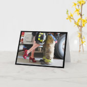 Carte Un pompier embrasse la Saint Valentin Romantique (Fleur jaune)