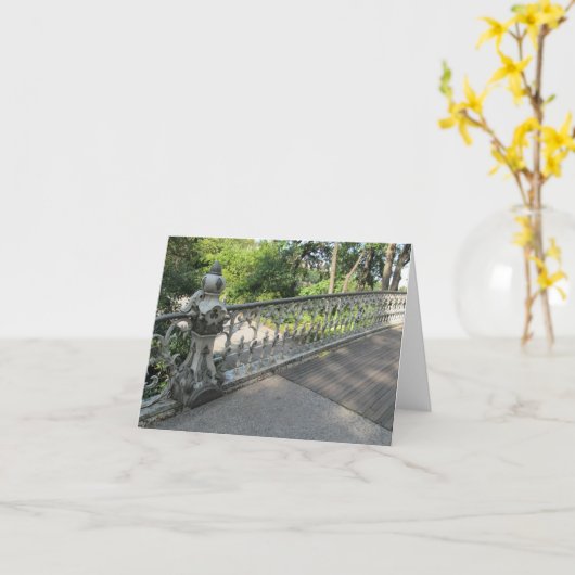 CARTE UN PONT CENTRAL PARK (Fleur jaune)