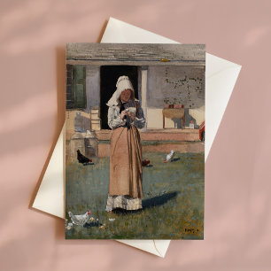 Carte Un poulet malade   Winslow Homer