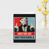 Carte Un pour Joe Un pour Kamala (Fleur jaune)