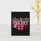 Carte Un professeur aimé Saint-Valentin Coquette Arc (Fleur jaune)