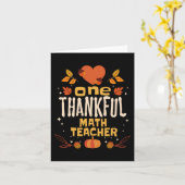 Carte Un professeur de maths Remerciements Chute Thanksg (Fleur jaune)