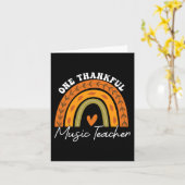 Carte Un professeur de musique reconnaissant Rainbow Fal (Fleur jaune)