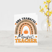 Carte Un professeur de musique remerciant Thanksgiving R (Fleur jaune)