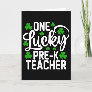Carte Un professeur de pré-maternelle chanceux Funny St